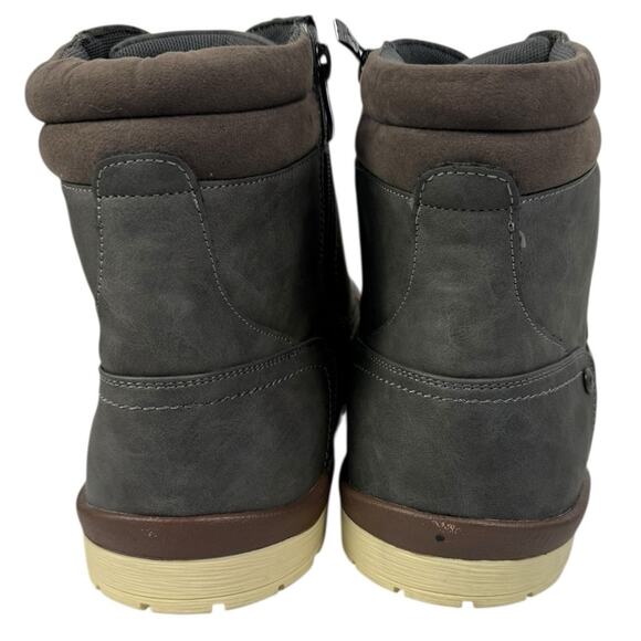 Vostey Men’s Boots Gray Boots for Men 13 Casual Boots Motorcycle Combat Ankle - Picture 5 of 5